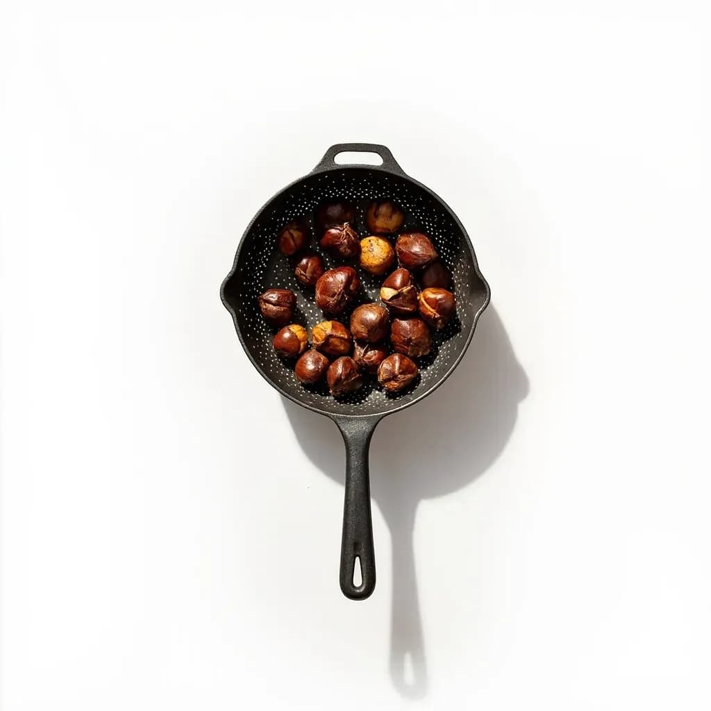 Perforated Chestnut Roasting Pan