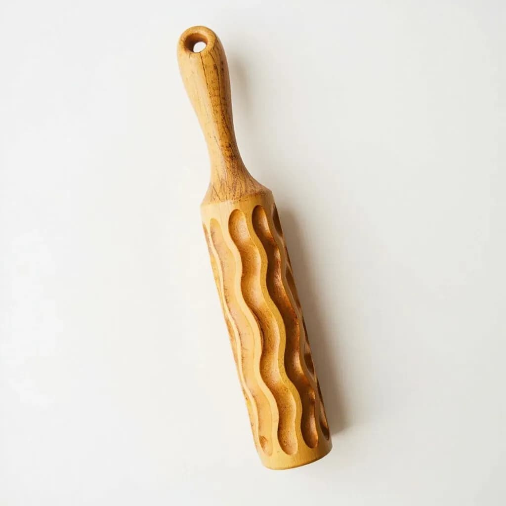Grooved Lefse Rolling Pin