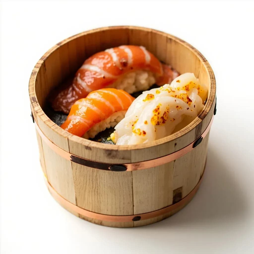 Wooden Serving Box (Sushi Oke)