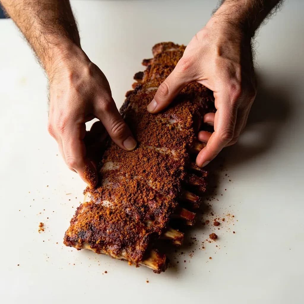 Applying Dry Rub