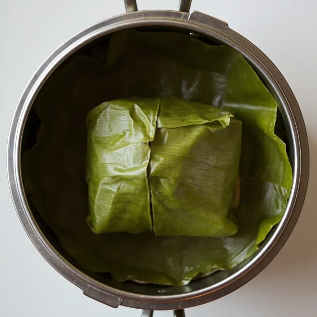 Banana-Leaf Parcel Steaming