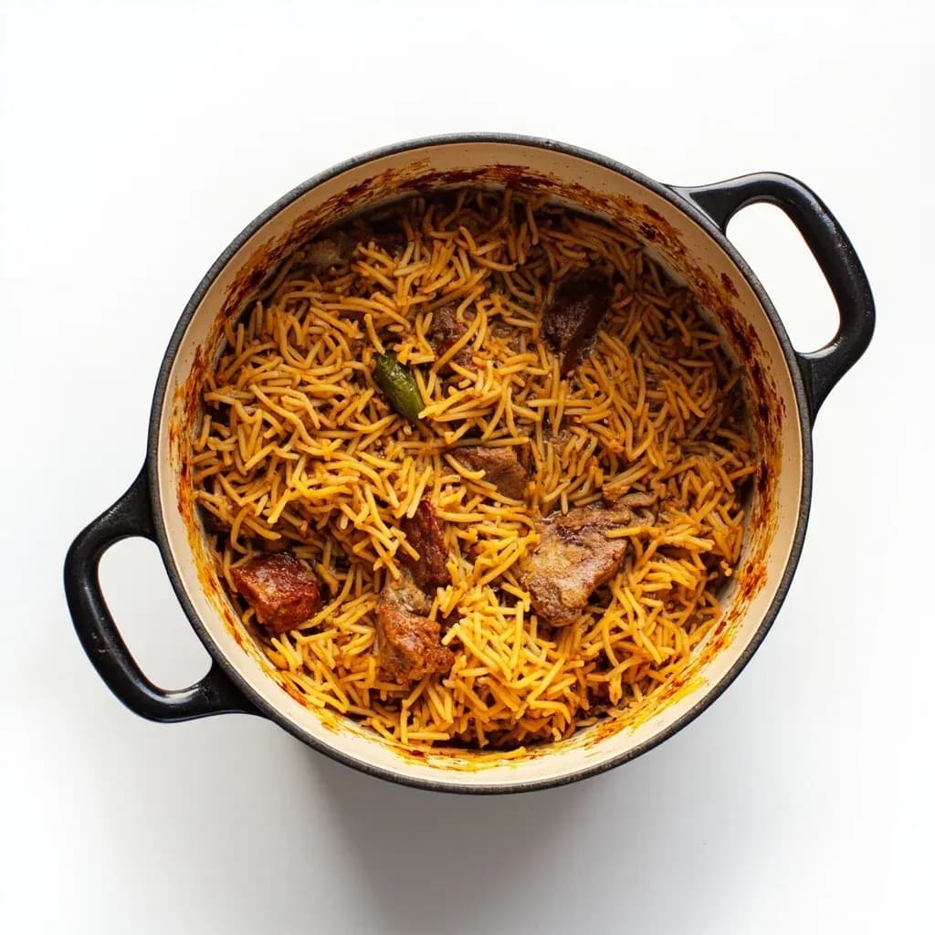 Biryani Layering and Dum