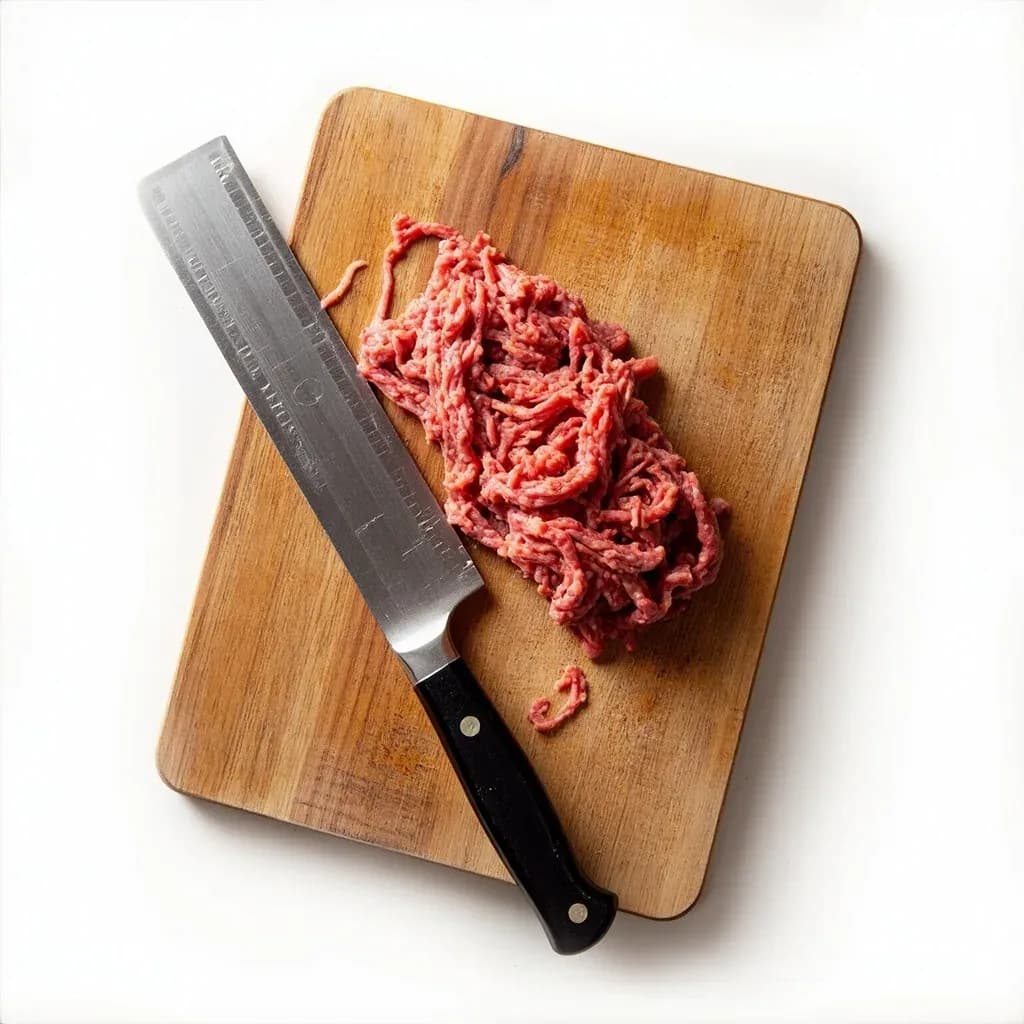 Hand-Mincing Meat