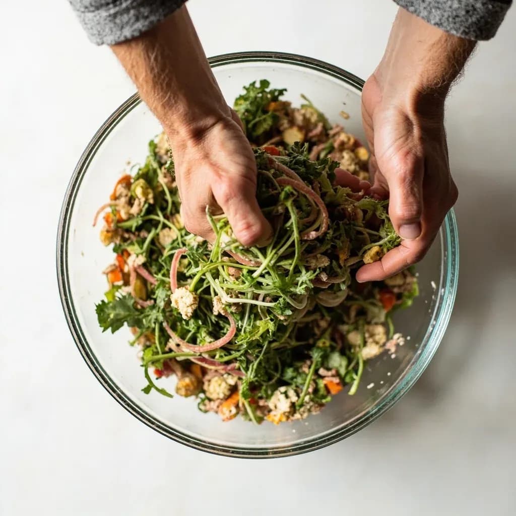 Hand-Tossing Salad