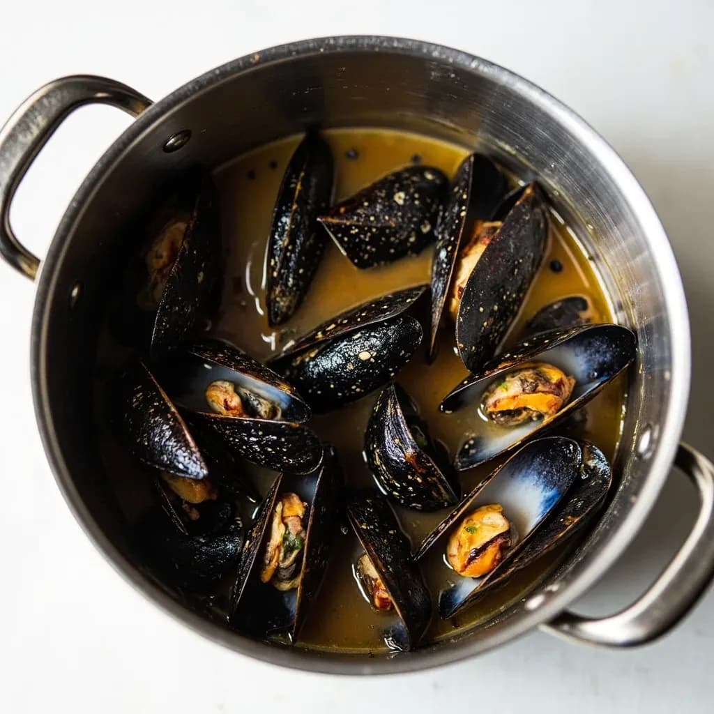 Impepata di Cozze (Steaming Shellfish Open)