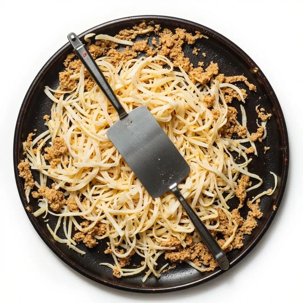 Kottu Chopping (Griddle Mincing)
