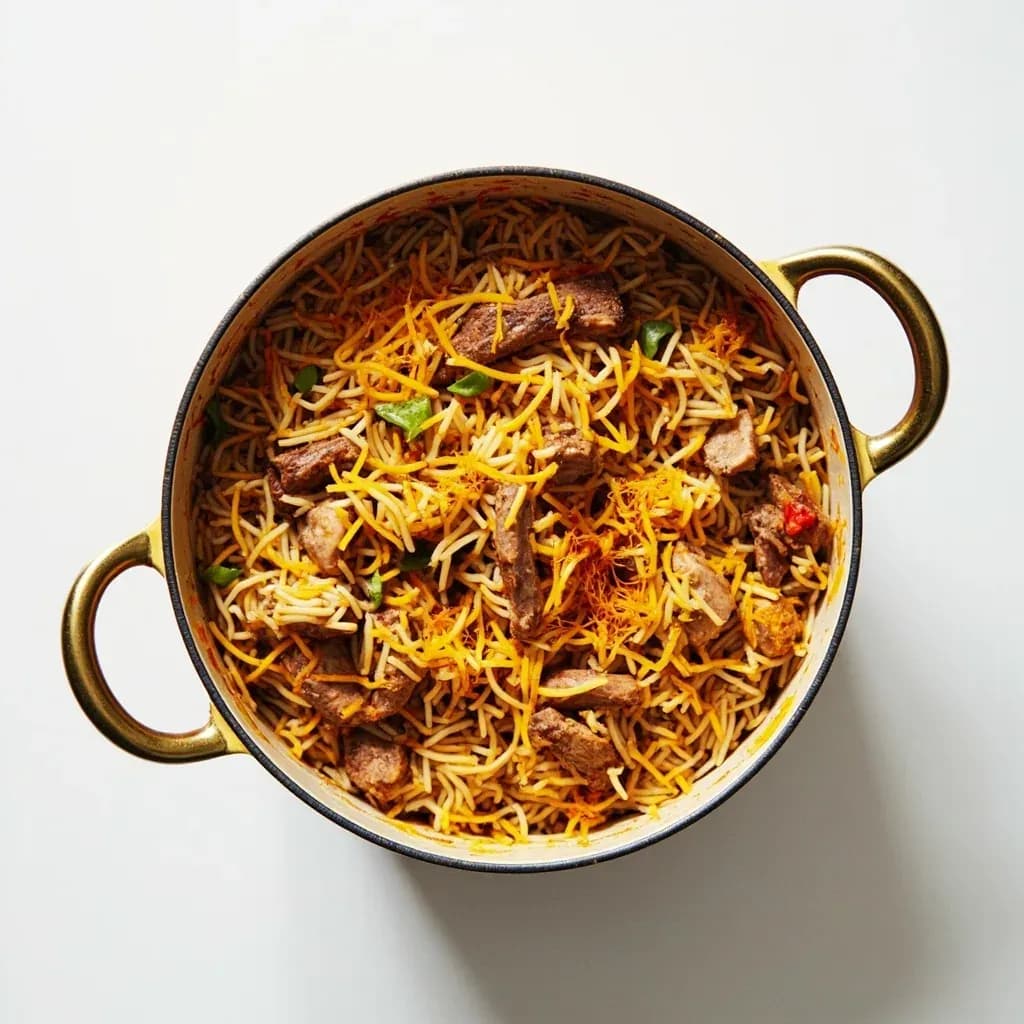 Layering Biryani