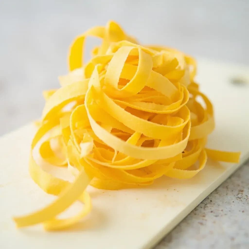 Making Egg-Strip Garnish