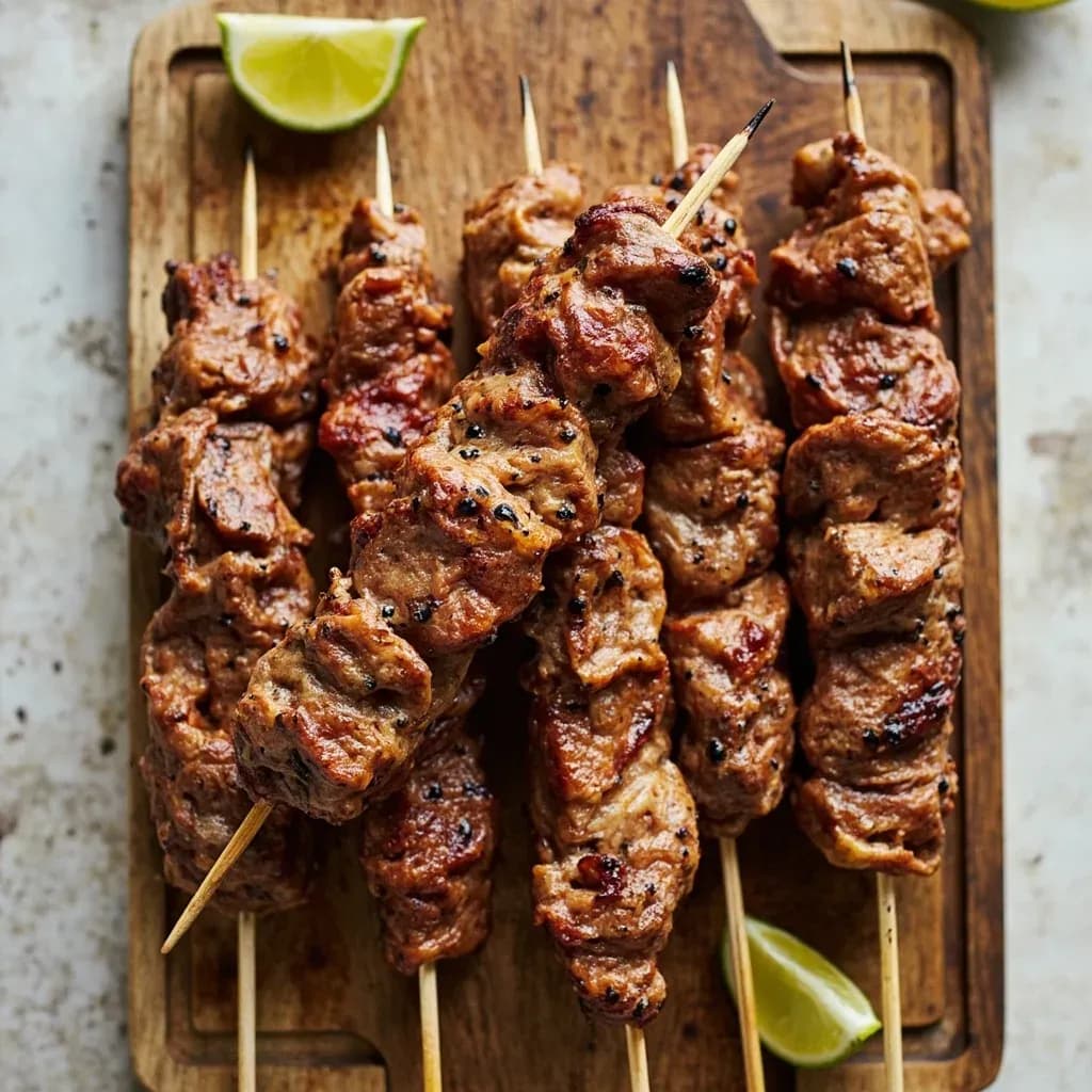 Skewering Satay (Sate Lilit Moulding)