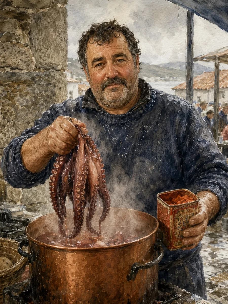 Anxo Rivera — watercolor portrait