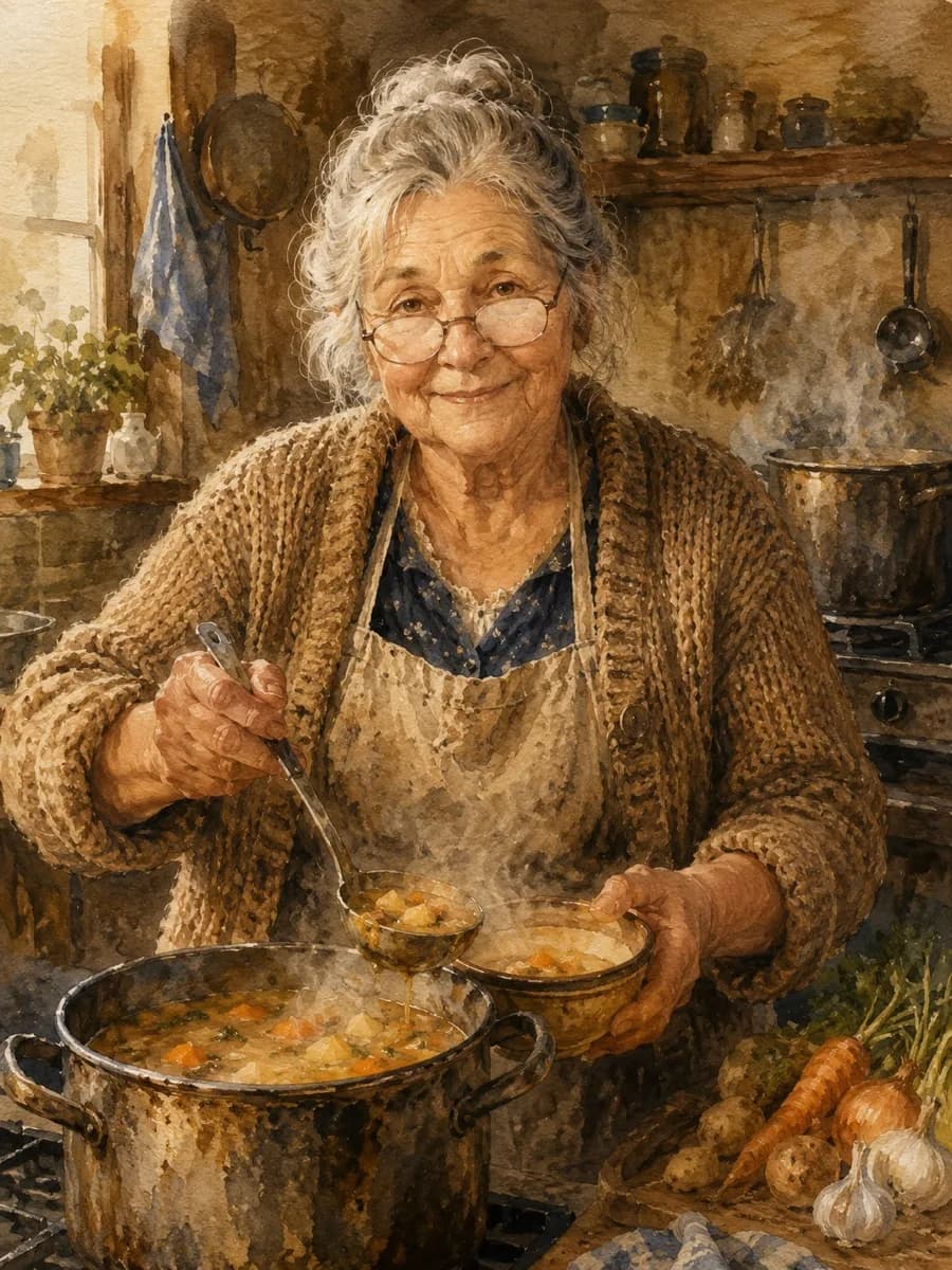 Esther Vogel — watercolor portrait