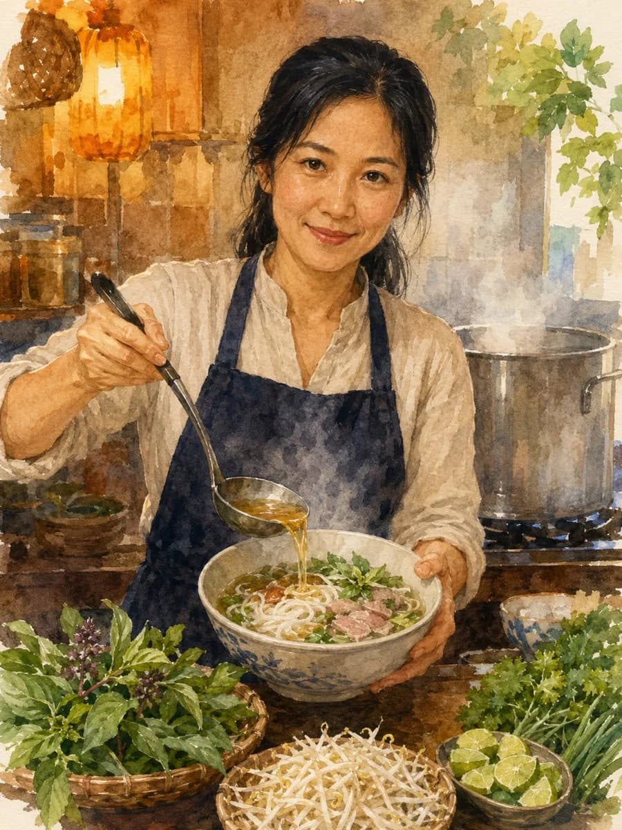 Linh Nguyen — watercolor portrait