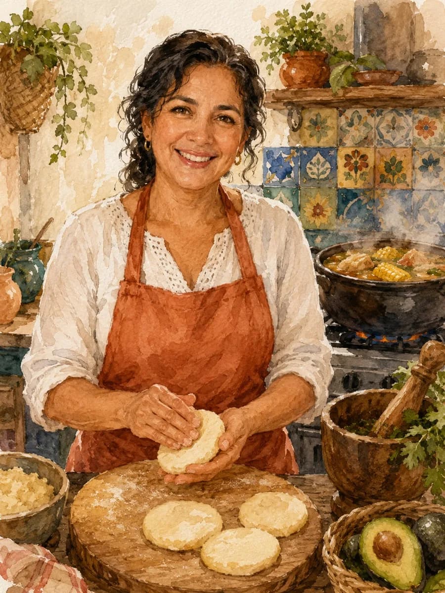 Lucia Restrepo — watercolor portrait