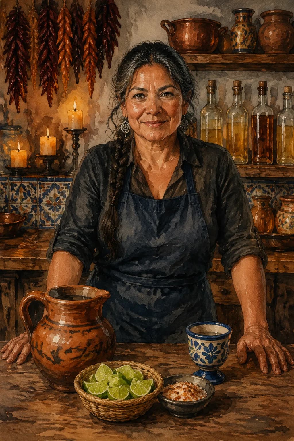 Lúcida Torres — watercolor portrait