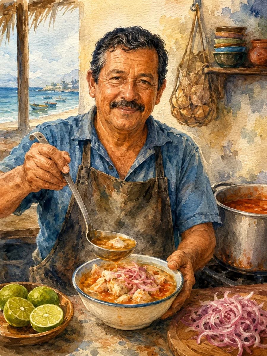 Manuel Andrade — watercolor portrait