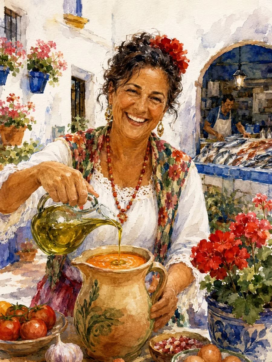 Rocío Delgado — watercolor portrait