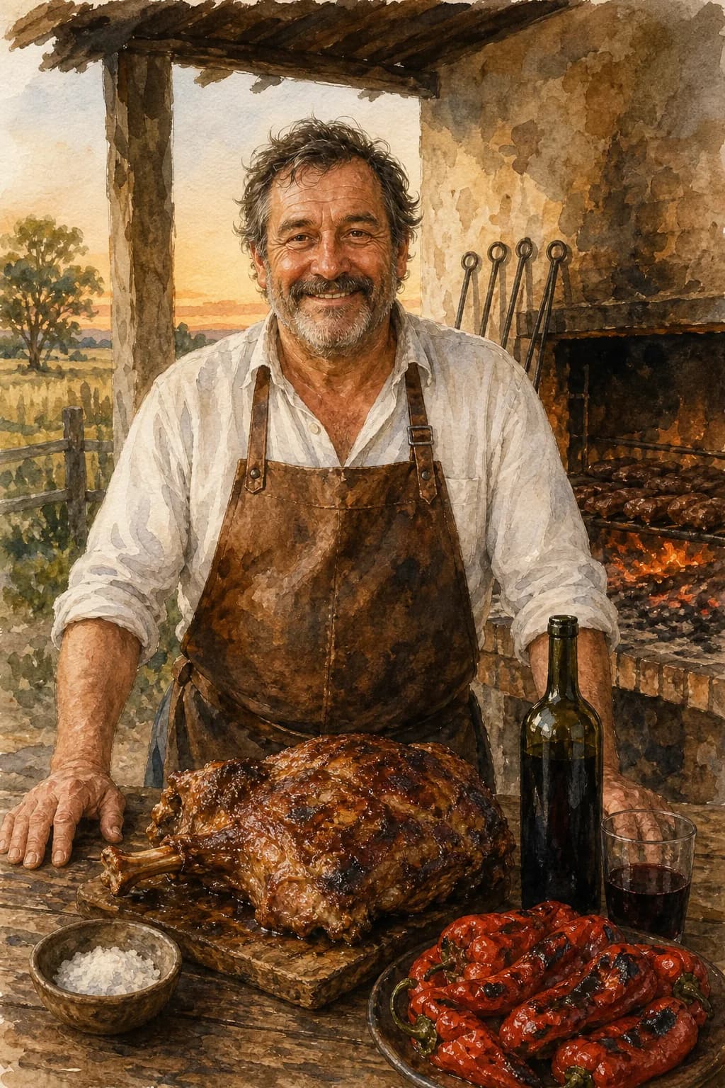 Rodrigo Estévez — watercolor portrait
