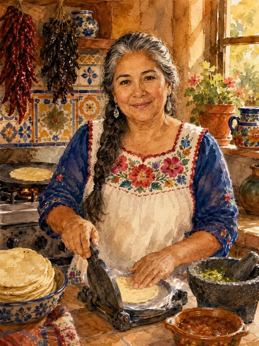 Rosa Gutierrez — watercolor portrait