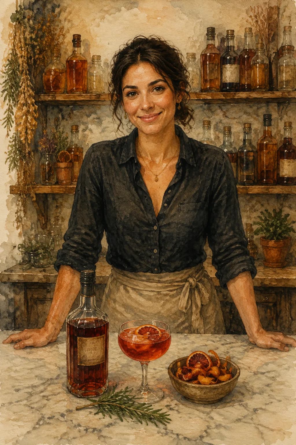 Valentina Greco — watercolor portrait