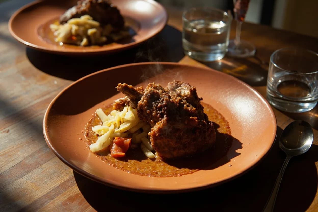 anticuchos de corazón — a signature plate from Afro-Peruana cuisine, prepared in the regional style.