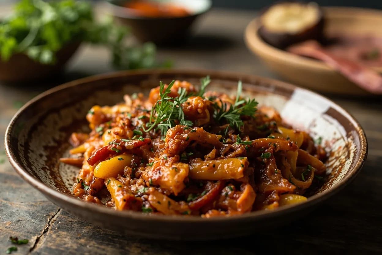 piperade — a signature plate from Basque (France) cuisine, prepared in the regional style.