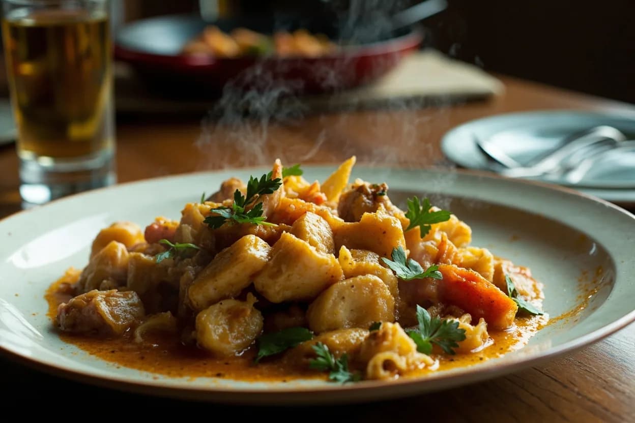 bacalao al pil-pil — a signature plate from Basque (Spain) cuisine, prepared in the regional style.