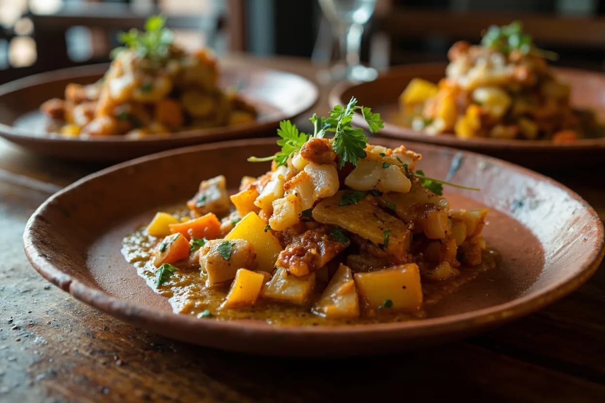 Papas arrugadas con mojo — a signature plate from Canarian (Canary Islands) cuisine, prepared in the regional style.
