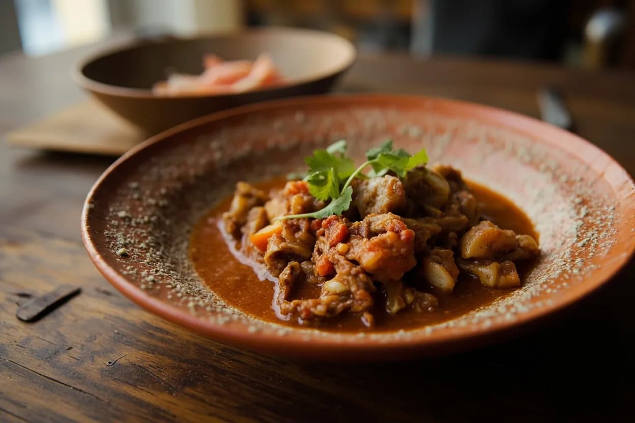Ropa vieja canaria — a signature plate from Canarian (Canary Islands) cuisine, prepared in the regional style.