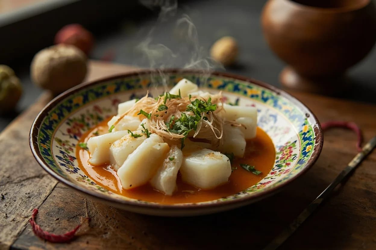 kymyz (fermented mare's milk) — a signature plate from Central Asian Nomadic (Kazakh & Kyrgyz) cuisine, prepared in the regional style.