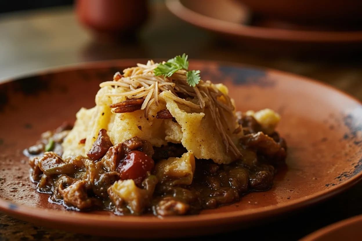 fufu — a signature plate from Congolese (DRC) cuisine, prepared in the regional style.