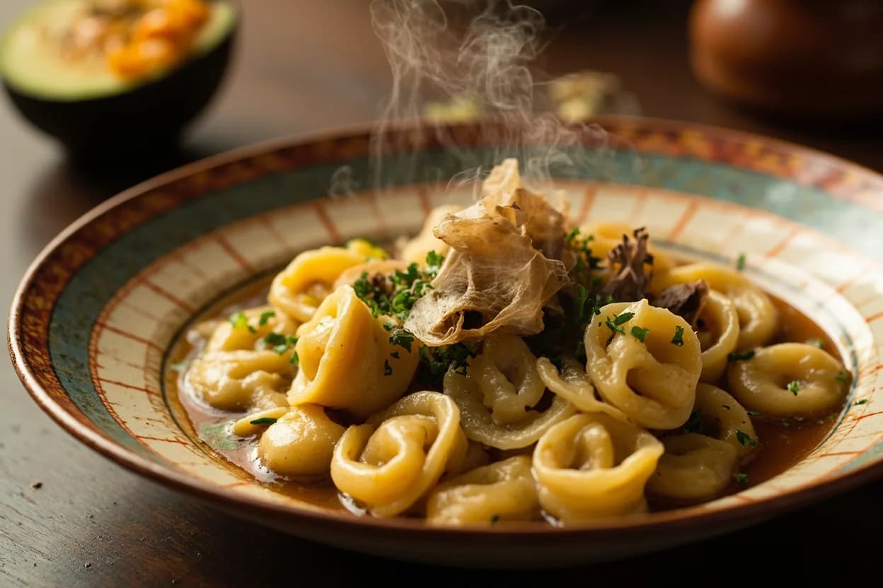 Tortellini in brodo — a signature plate from Emilian (Emilia-Romagna) cuisine, prepared in the regional style.