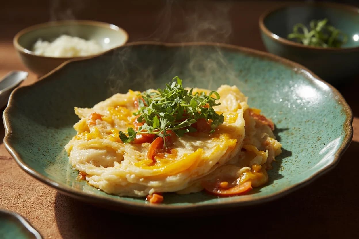 Hai Li Jian (oyster omelette with sweet potato starch) — a signature plate from Fujian (Hokkien / Min Cuisine) cuisine, prepared in the regional style.