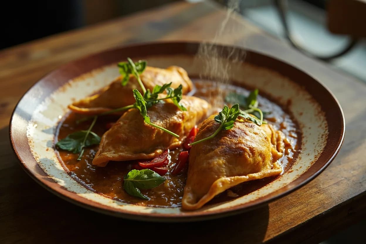 empanada gallega — a signature plate from Galician (Spain) cuisine, prepared in the regional style.