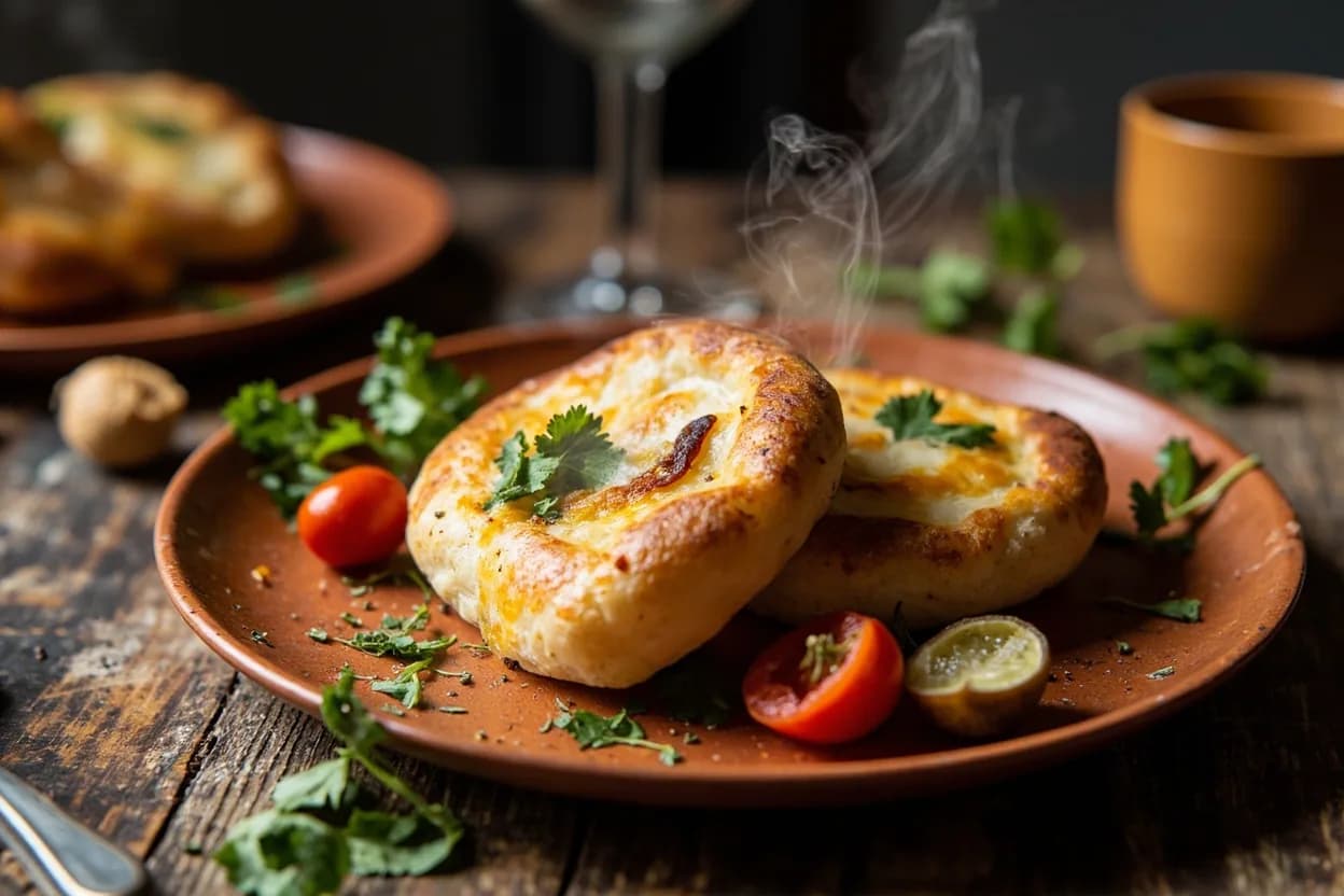 khachapuri (cheese-filled bread) — a signature plate from Georgian (Caucasus) cuisine, prepared in the regional style.
