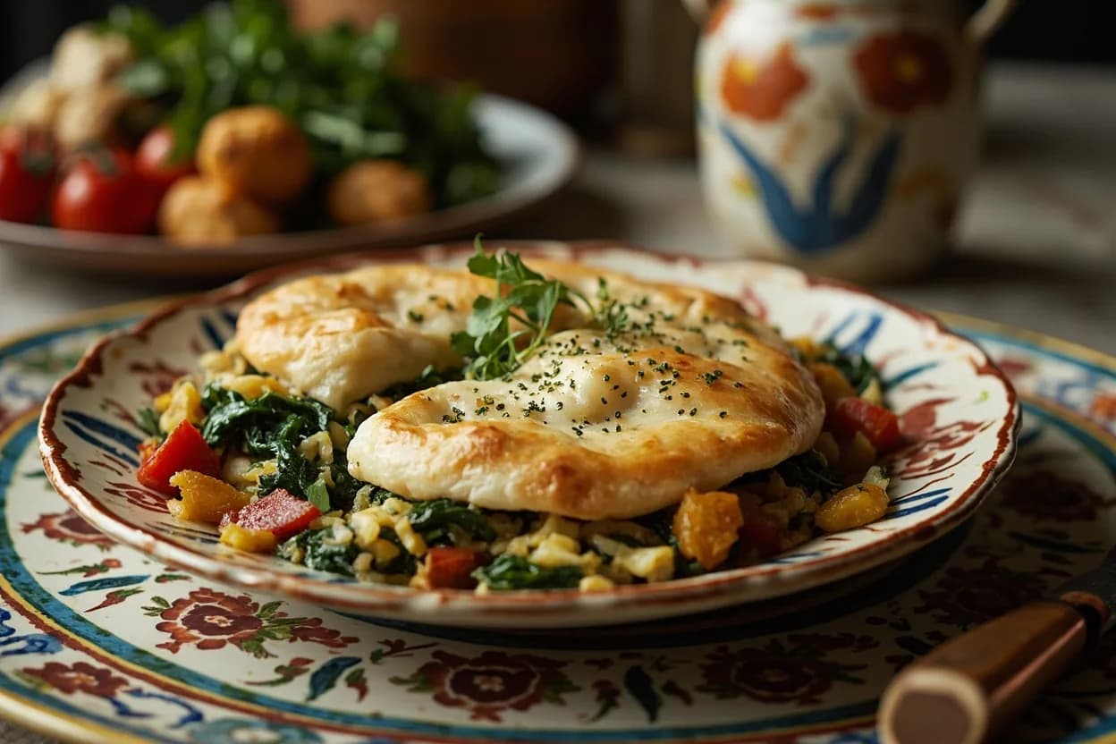 spanakopita (spinach-cheese pie) — a signature plate from Greek Island Dairy Tradition cuisine, prepared in the regional style.