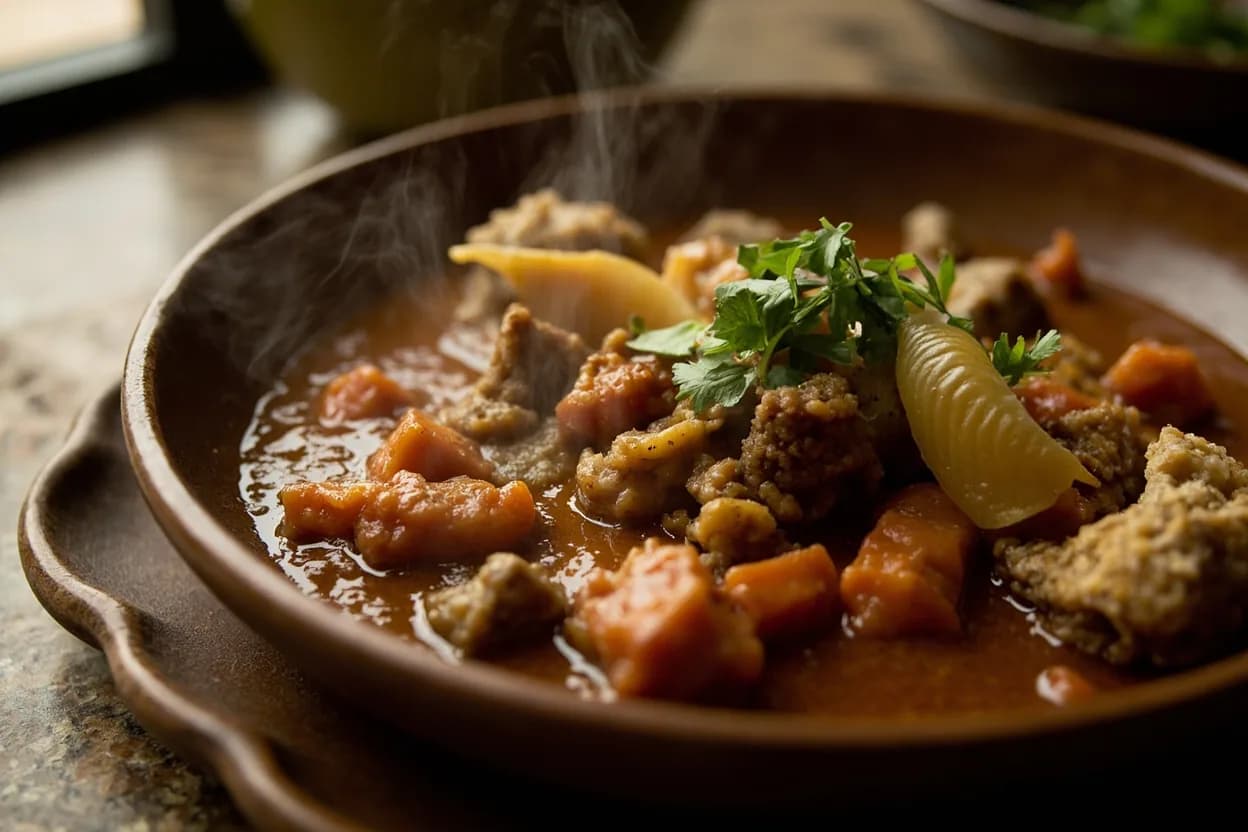 oha soup — a signature plate from Igbo (Southeast Nigerian) cuisine, prepared in the regional style.