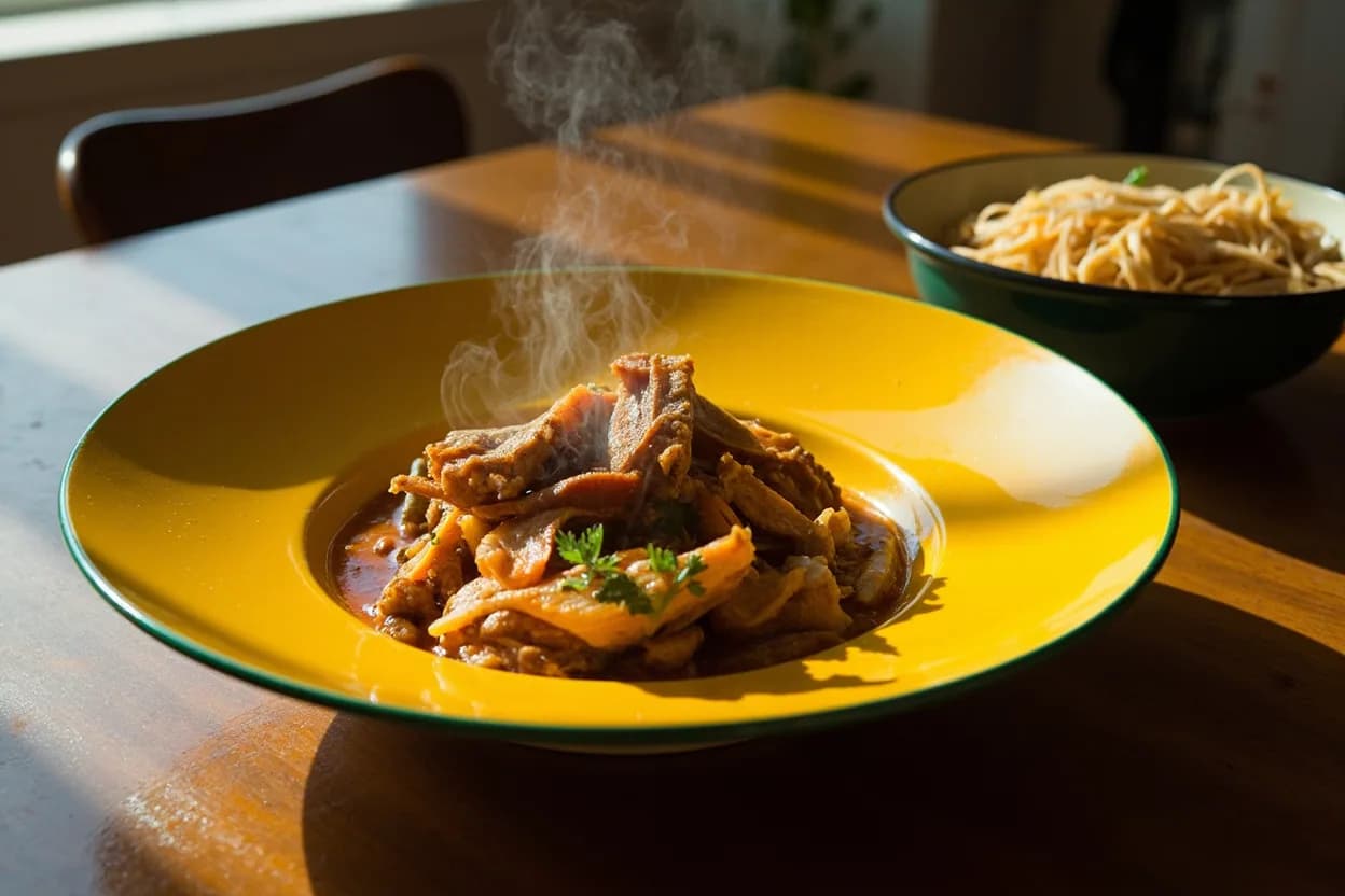 ackee and saltfish (national dish) — a signature plate from Jamaican cuisine, prepared in the regional style.