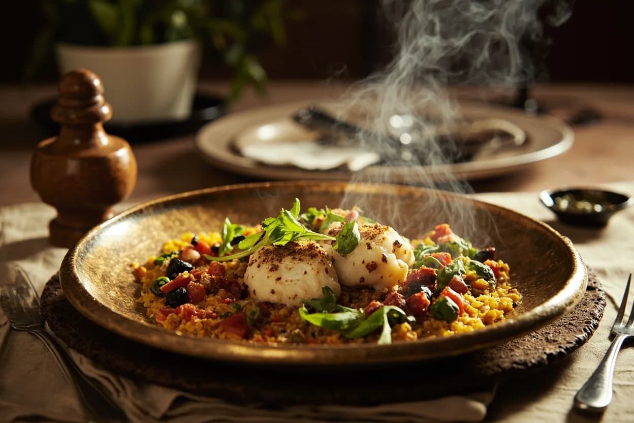 mansaf — a signature plate from Jordanian cuisine, prepared in the regional style.