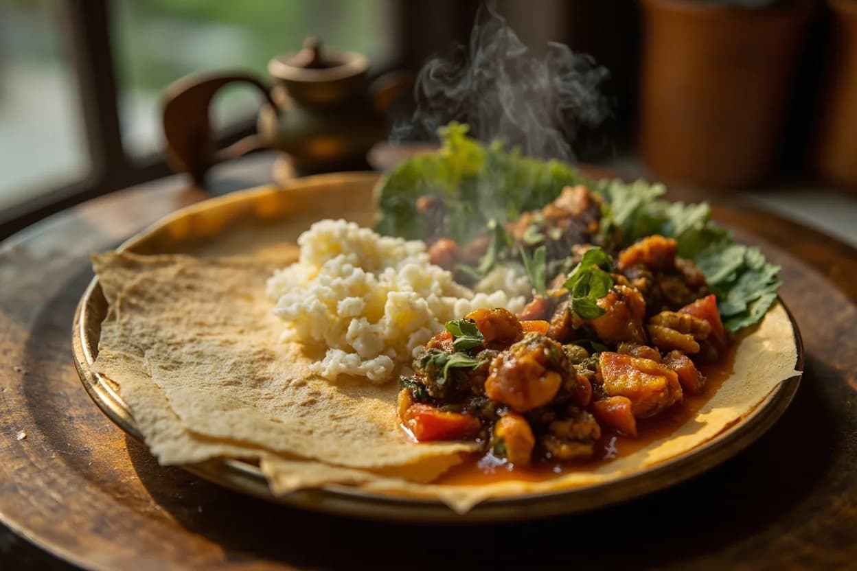 appam with vegetable stew — a signature plate from Kerala (Nair & Brahmin Traditions) cuisine, prepared in the regional style.