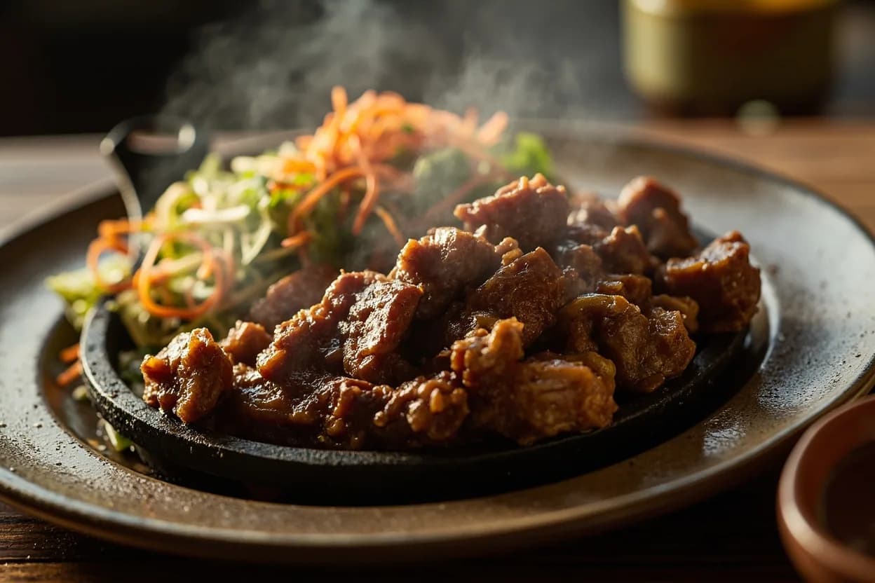 bulgogi — a signature plate from Korean Diaspora Cuisine (LA Koreatown) cuisine, prepared in the regional style.