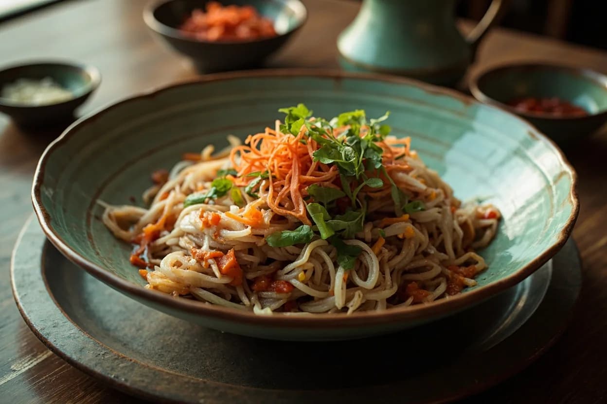 temple bibimbap (without garlic or meat) — a signature plate from Korean Temple Food (Sachal Eumsik) cuisine, prepared in the regional style.