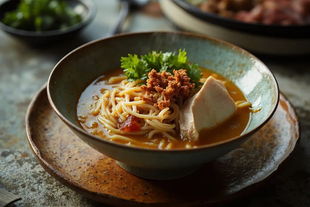 Hakata tonkotsu ramen — a signature plate from Kyushu Tonkotsu Tradition cuisine, prepared in the regional style.