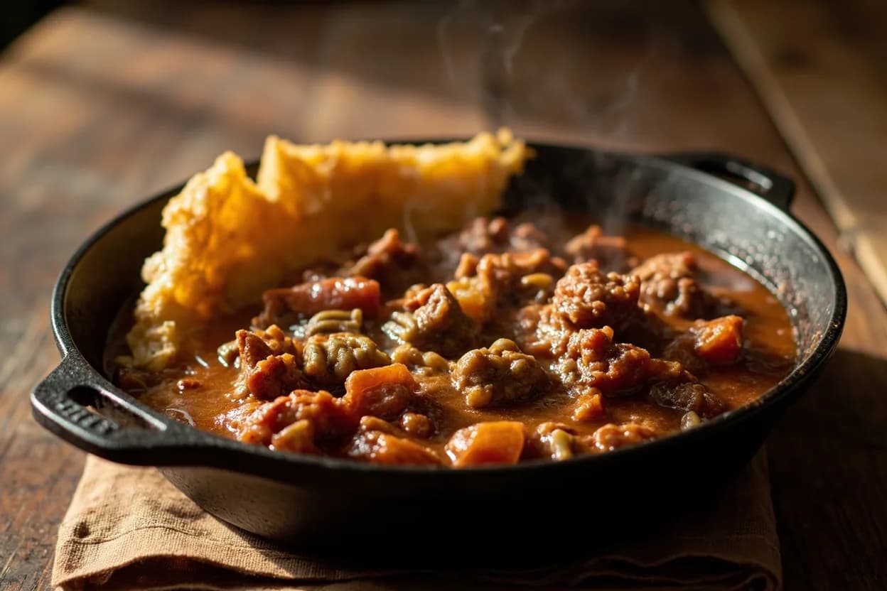gumbo — a signature plate from Louisiana Creole & Cajun cuisine, prepared in the regional style.