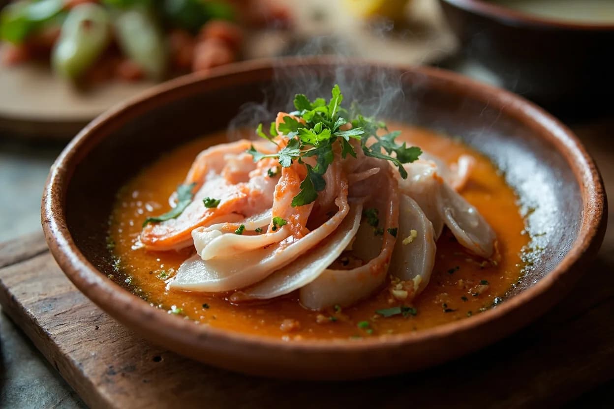 tiradito nikkei — a signature plate from Nikkei (Peruvian-Japanese) cuisine, prepared in the regional style.