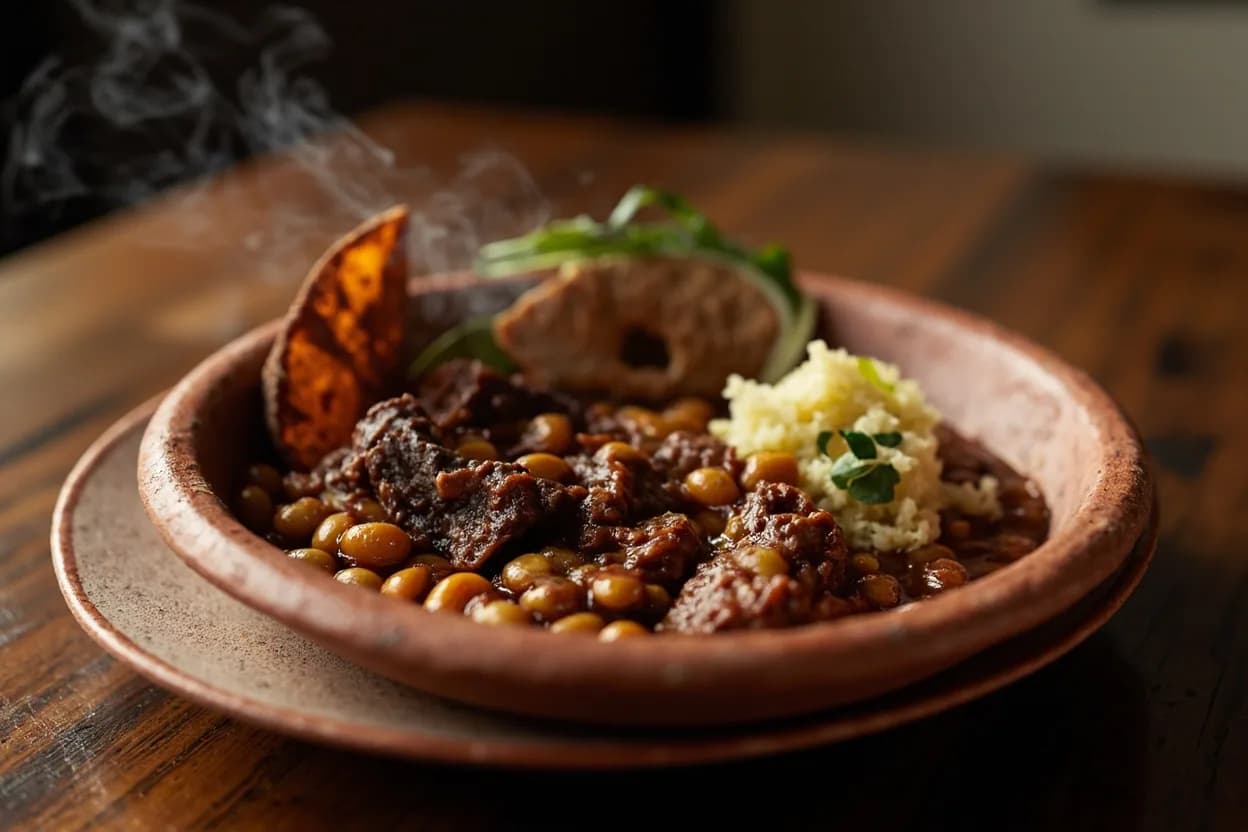Carne seca con frijoles — a signature plate from Sonoran cuisine, prepared in the regional style.