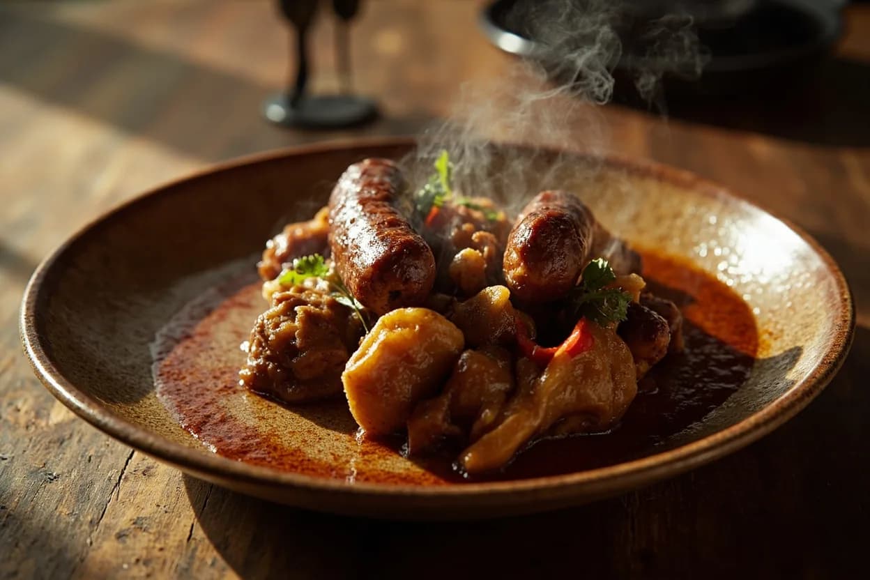 boerewors (coarse farmer's sausage) — a signature plate from South African (Braai & Cape Malay) cuisine, prepared in the regional style.