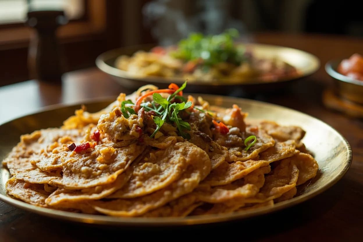 kottu roti — a signature plate from Sri Lankan cuisine, prepared in the regional style.
