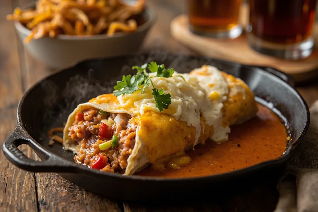 breakfast burrito — a signature plate from Tex-Mex / American Southwest cuisine, prepared in the regional style.