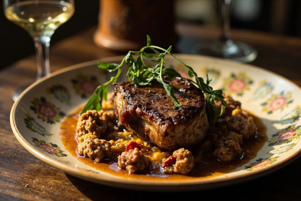 Bistecca alla Fiorentina — a signature plate from Tuscan cuisine, prepared in the regional style.