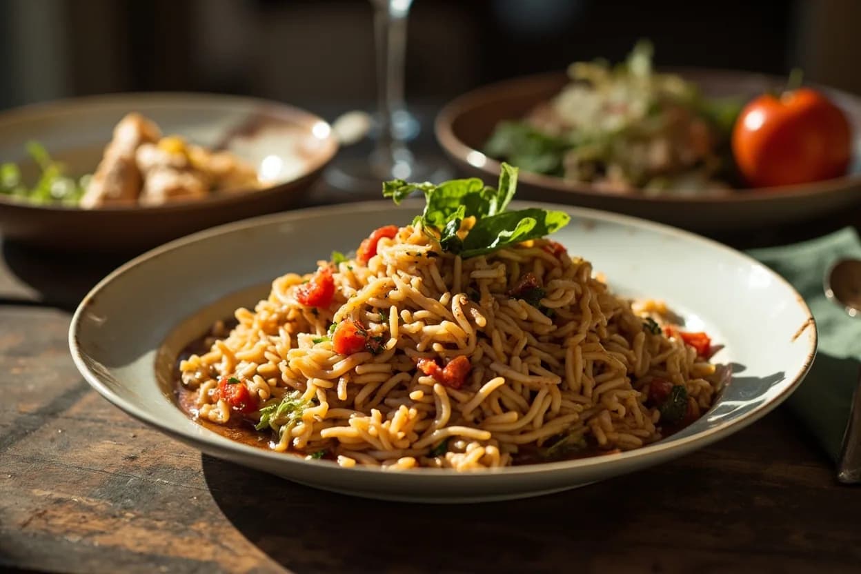 arroz a banda — a signature plate from Valencian cuisine, prepared in the regional style.